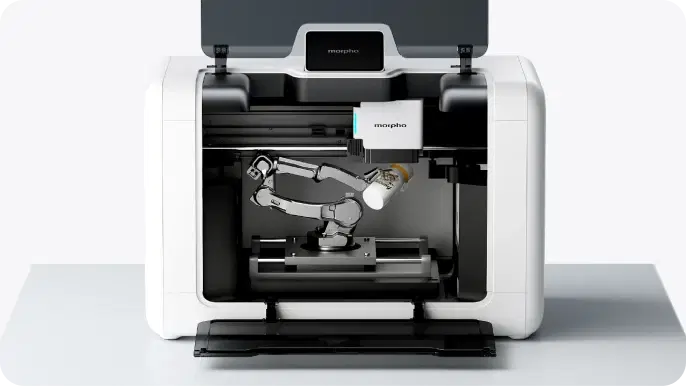 Morpho accessory connected to a printer base